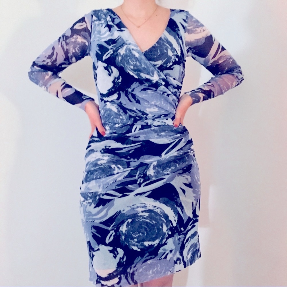 Weston Wear blue bodycon dress. Size M